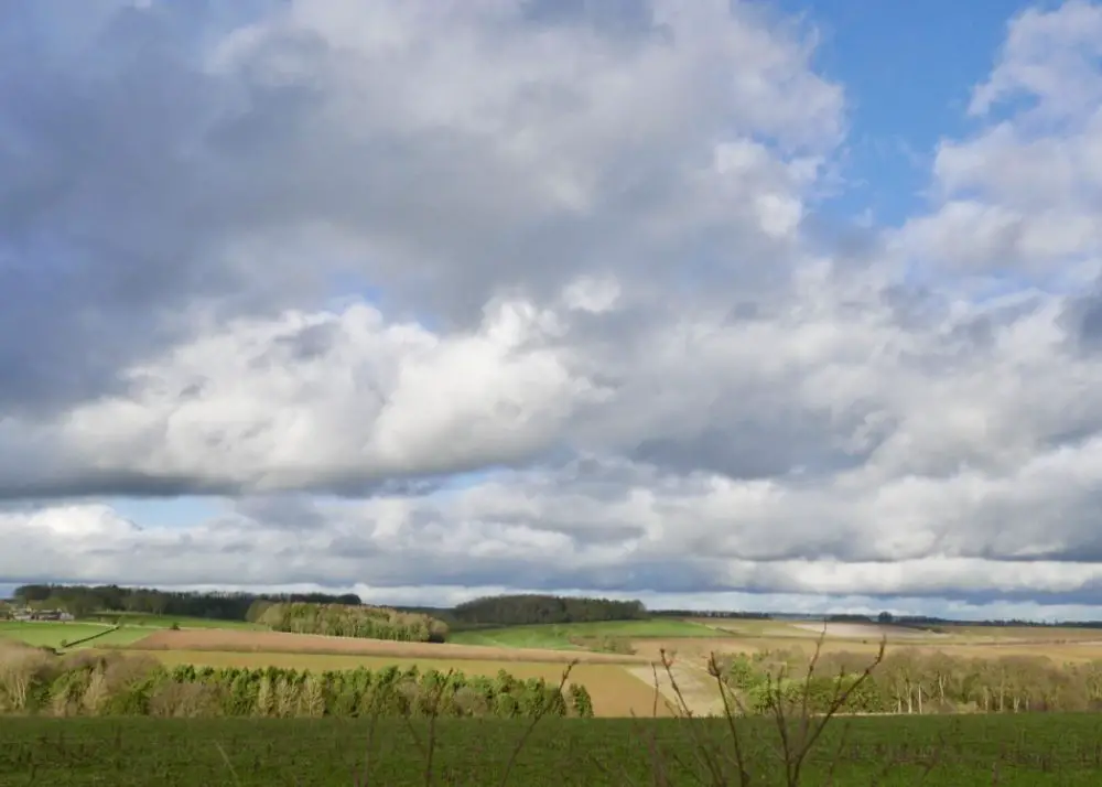 Countryside scenes in the gloucestershire cotswolds