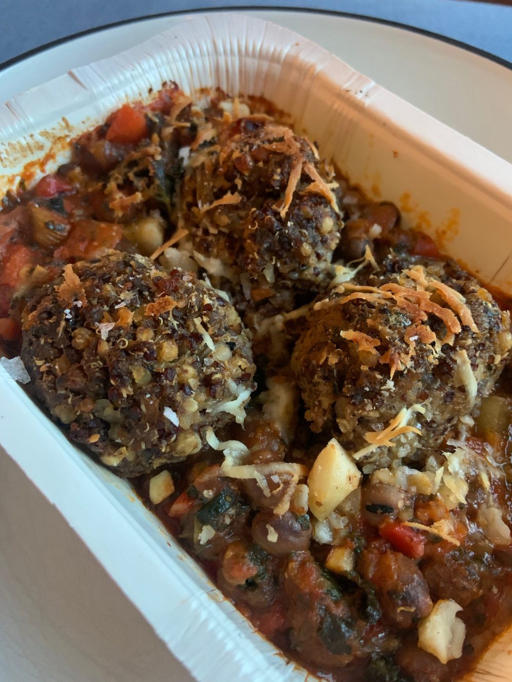 Beef and quinoa meatballs