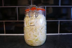 Homemade sauerkraut