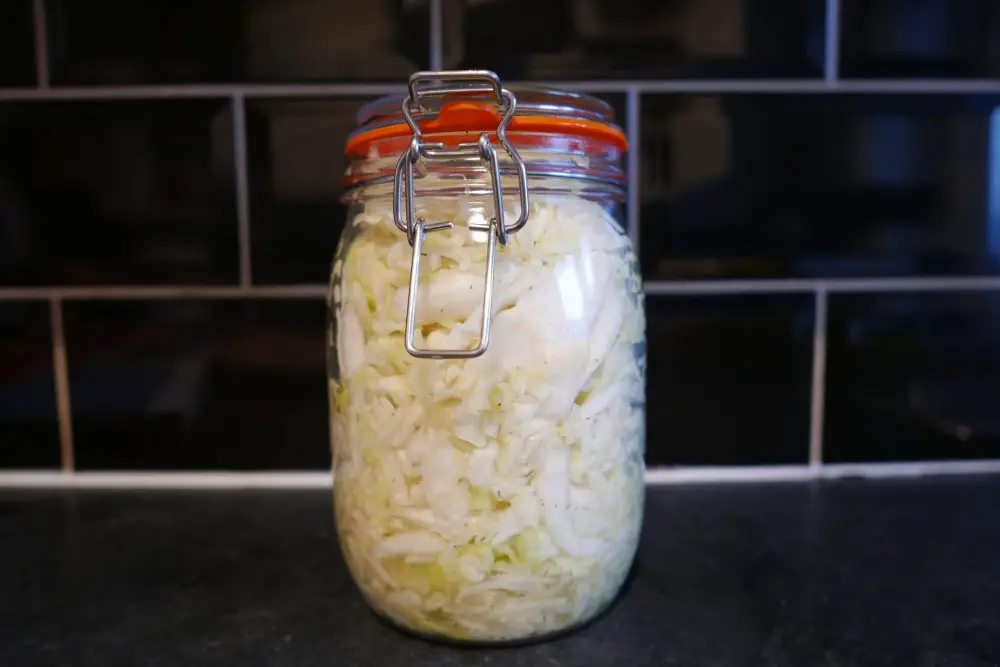 Homemade sauerkraut