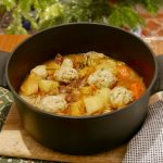 Mum’s lamb casserole & dumplings