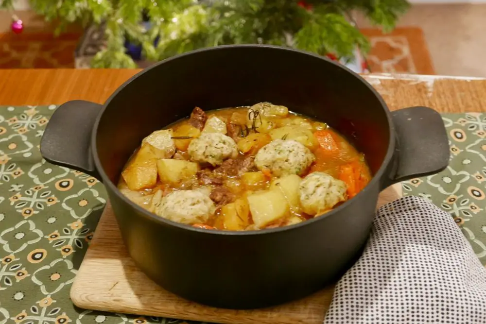 Mum's Lamb Casserole and Dumplings