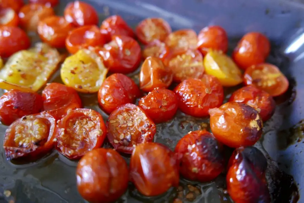 Roasted tomatoes straight out the oven