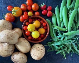 Fresh vegetables from the garden