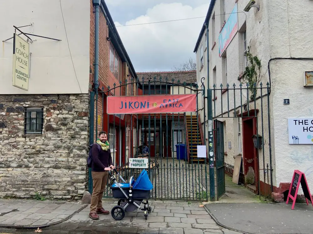 Entrance to Jikoni restaurant in Bristol