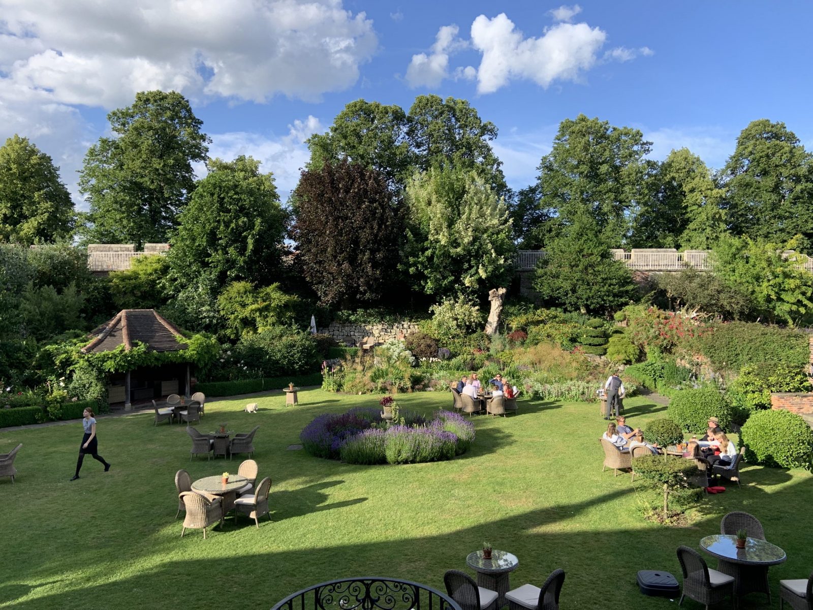 the garden at Gray's Court, York