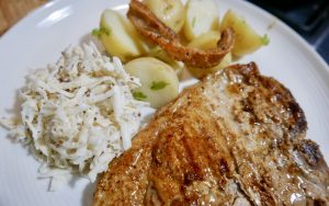 Thick cut pork chops from Ruby and White