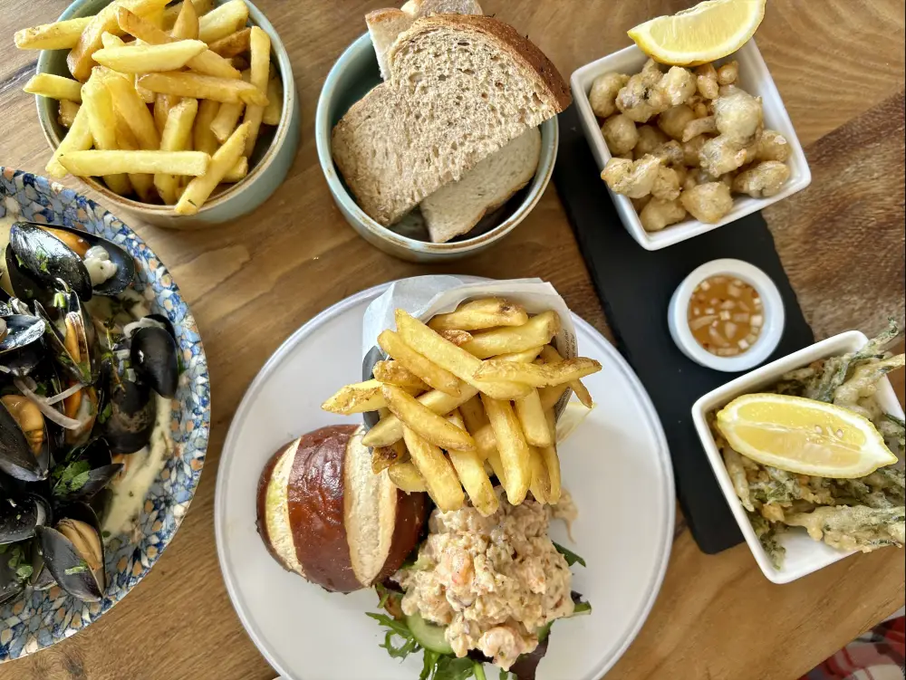 Lunch at The Crab Shack in Teignmouth, Devon