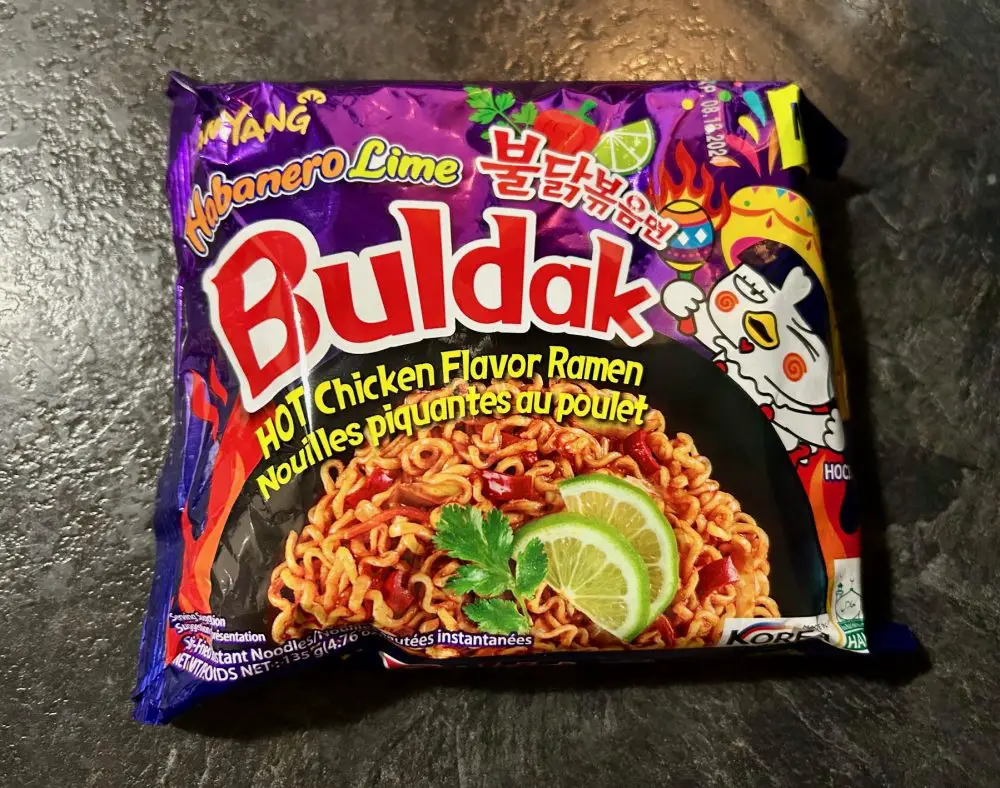 Buldak habanero lime noodles