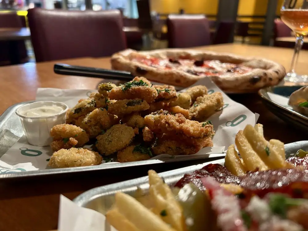 Frickles - fried jalapenos and blue cheese sauce