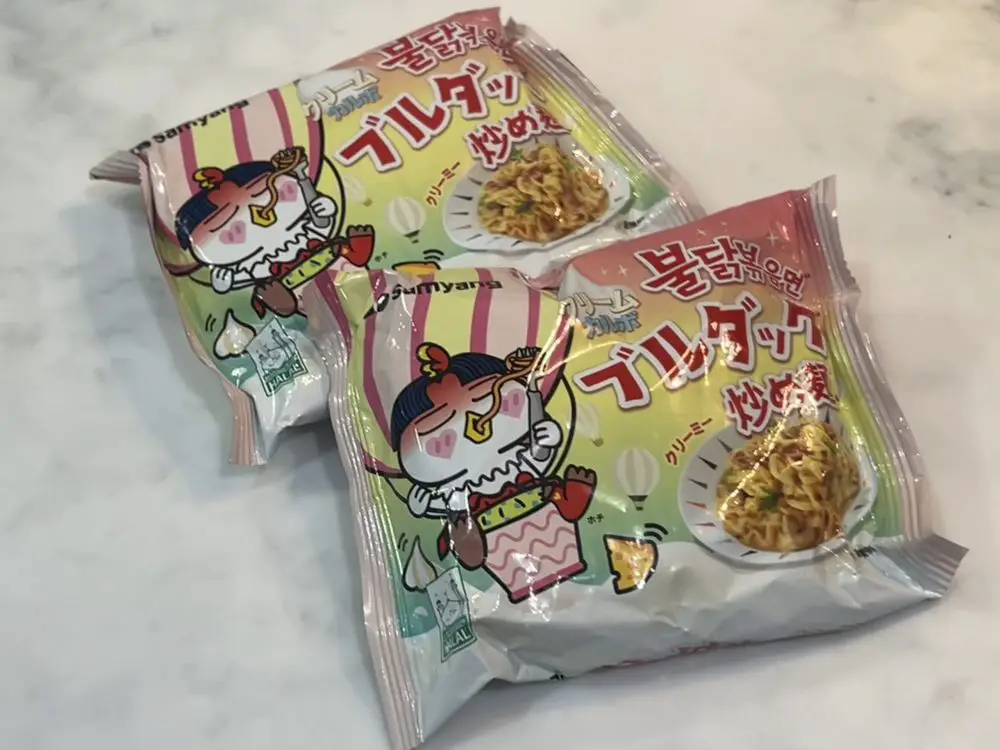 Buldak cream carbonara instant noodles