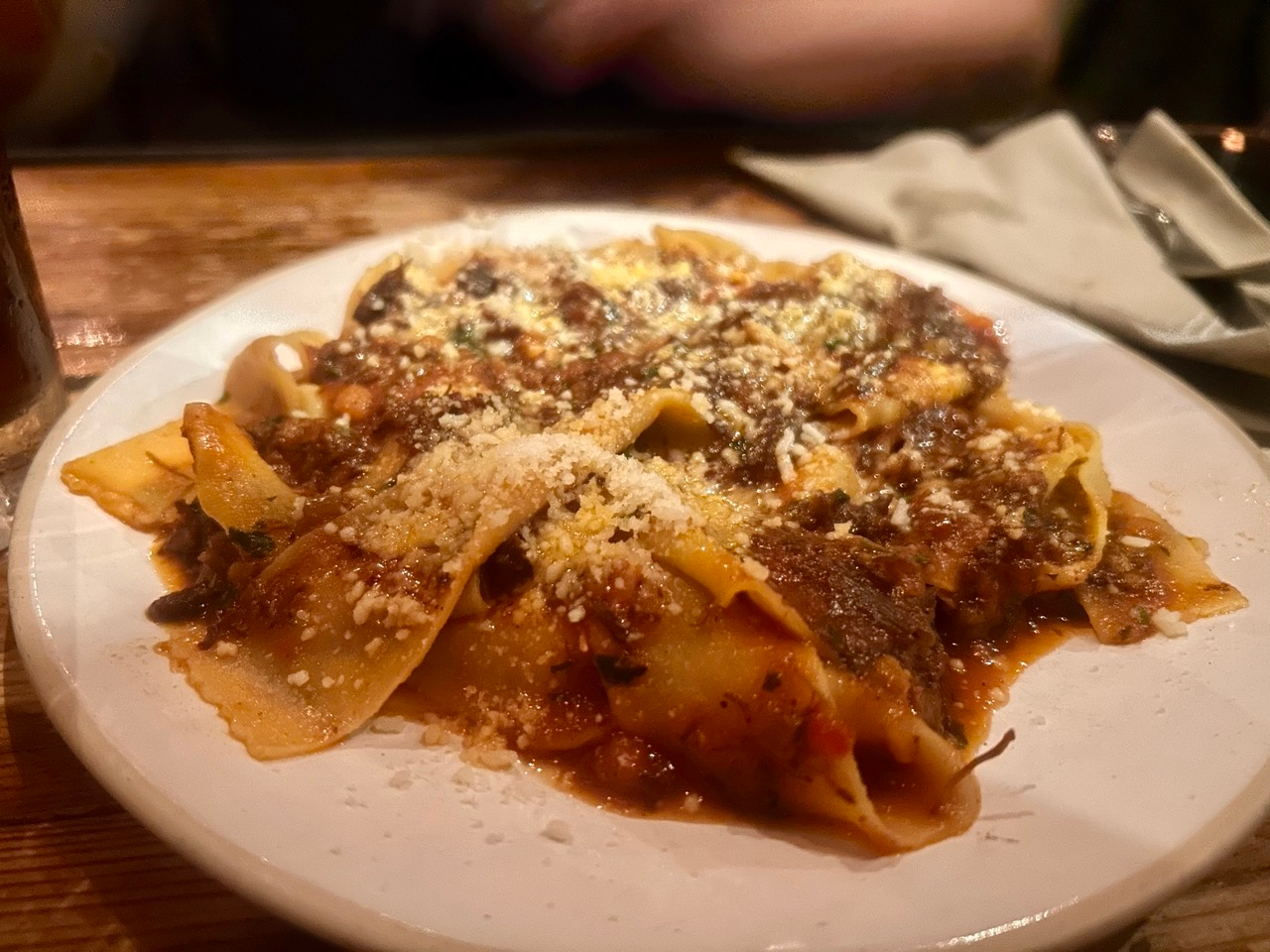 Pappardelle with beef short rib ragù